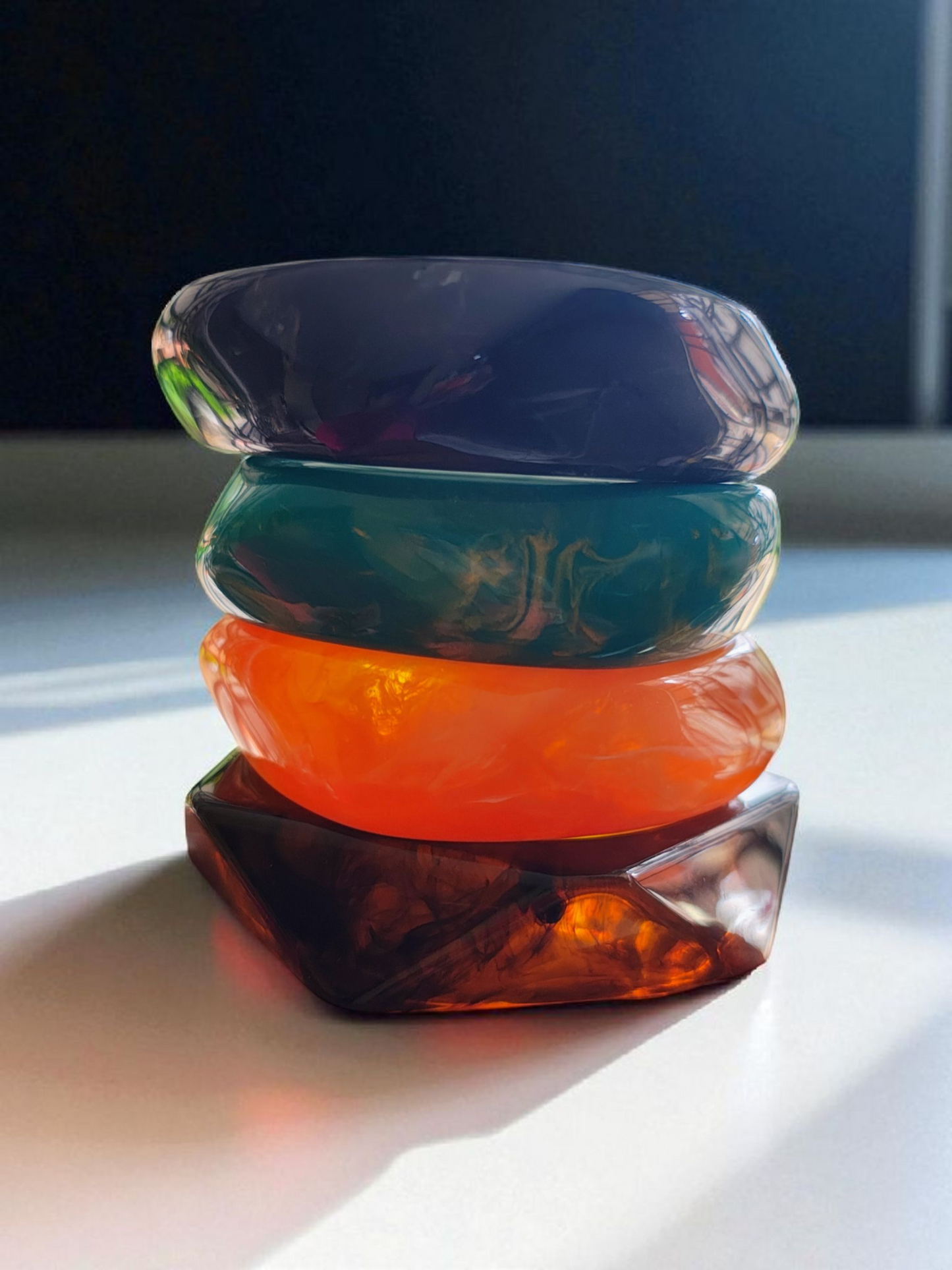 Viral Resin Bangles - Trending 5 Colours