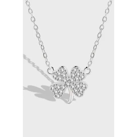 92.5 Sterling Silver Clover Chain