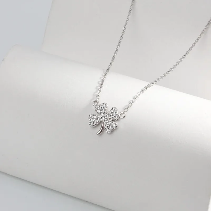 92.5 Sterling Silver Clover Chain