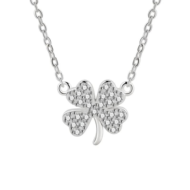 92.5 Sterling Silver Clover Chain
