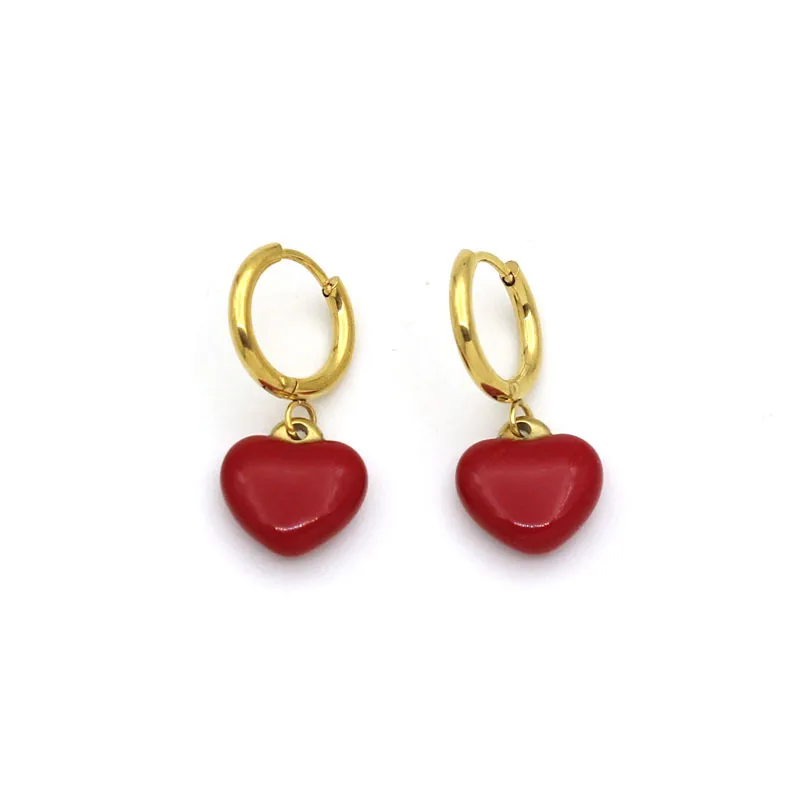 Red Heart Earrings