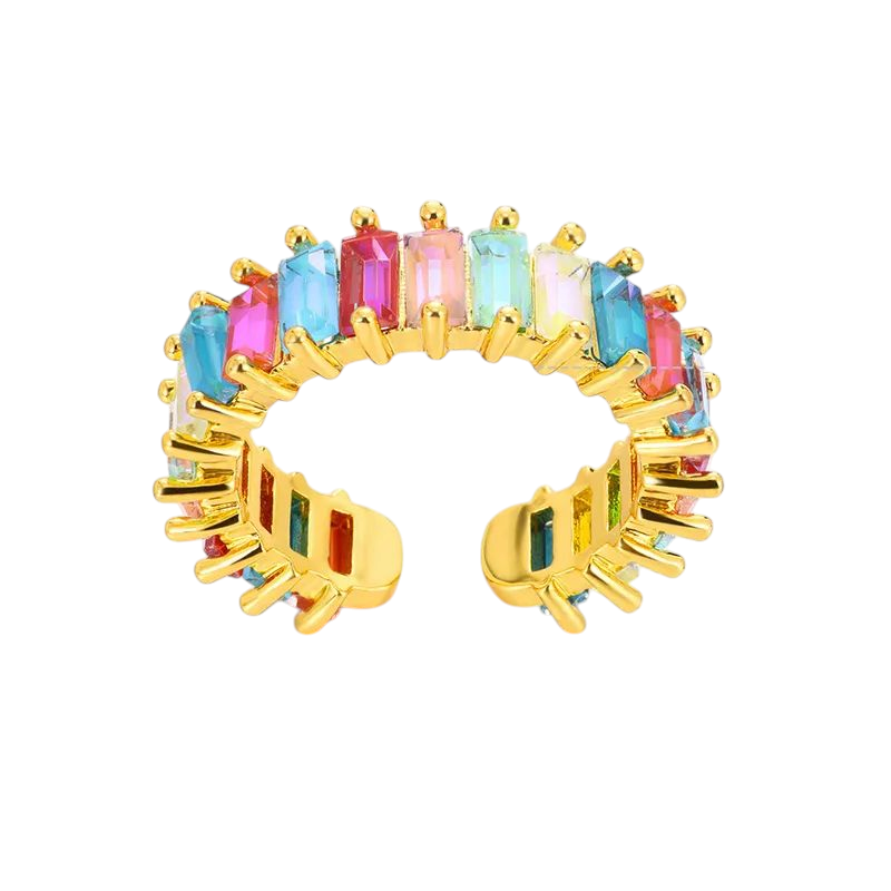 Multi Colour Crystal Ring
