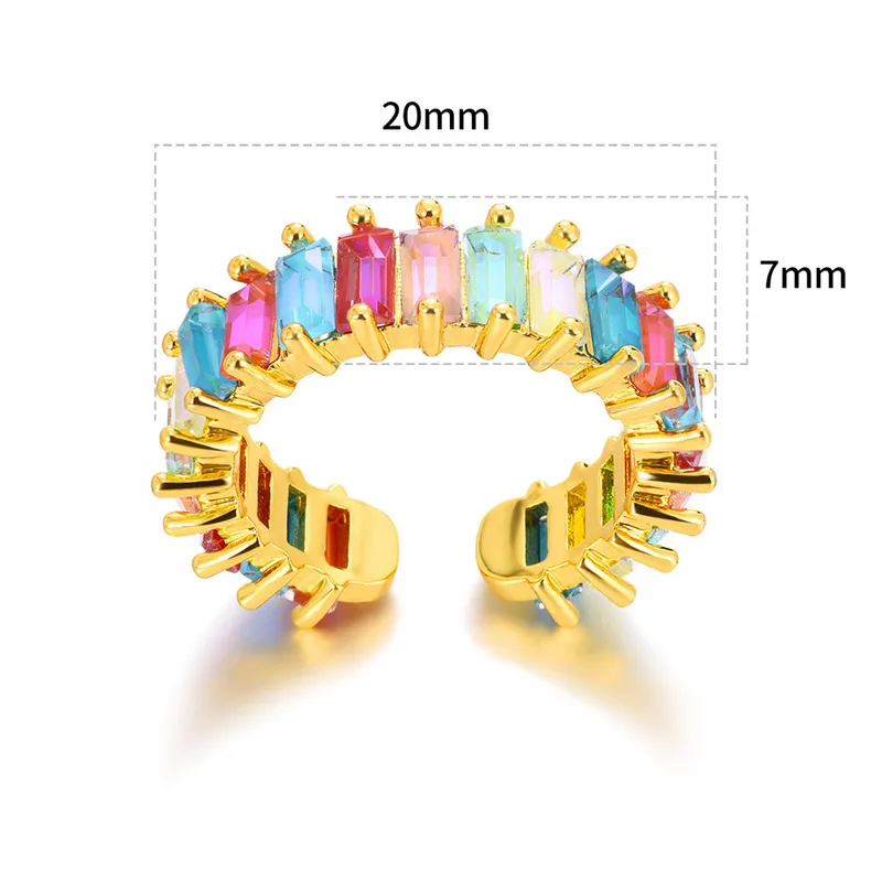 Multi Colour Crystal Ring