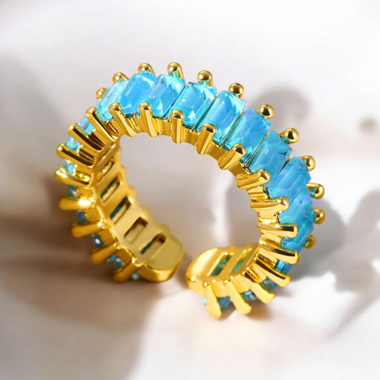 Blue Crystal Ring