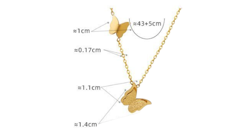 Butterfly Golden Chain