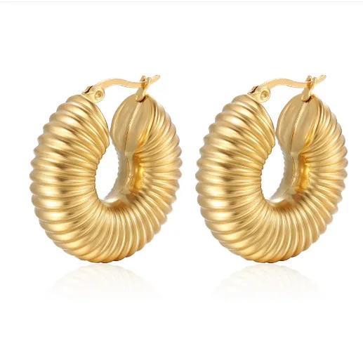 Chunky Gold Hoops