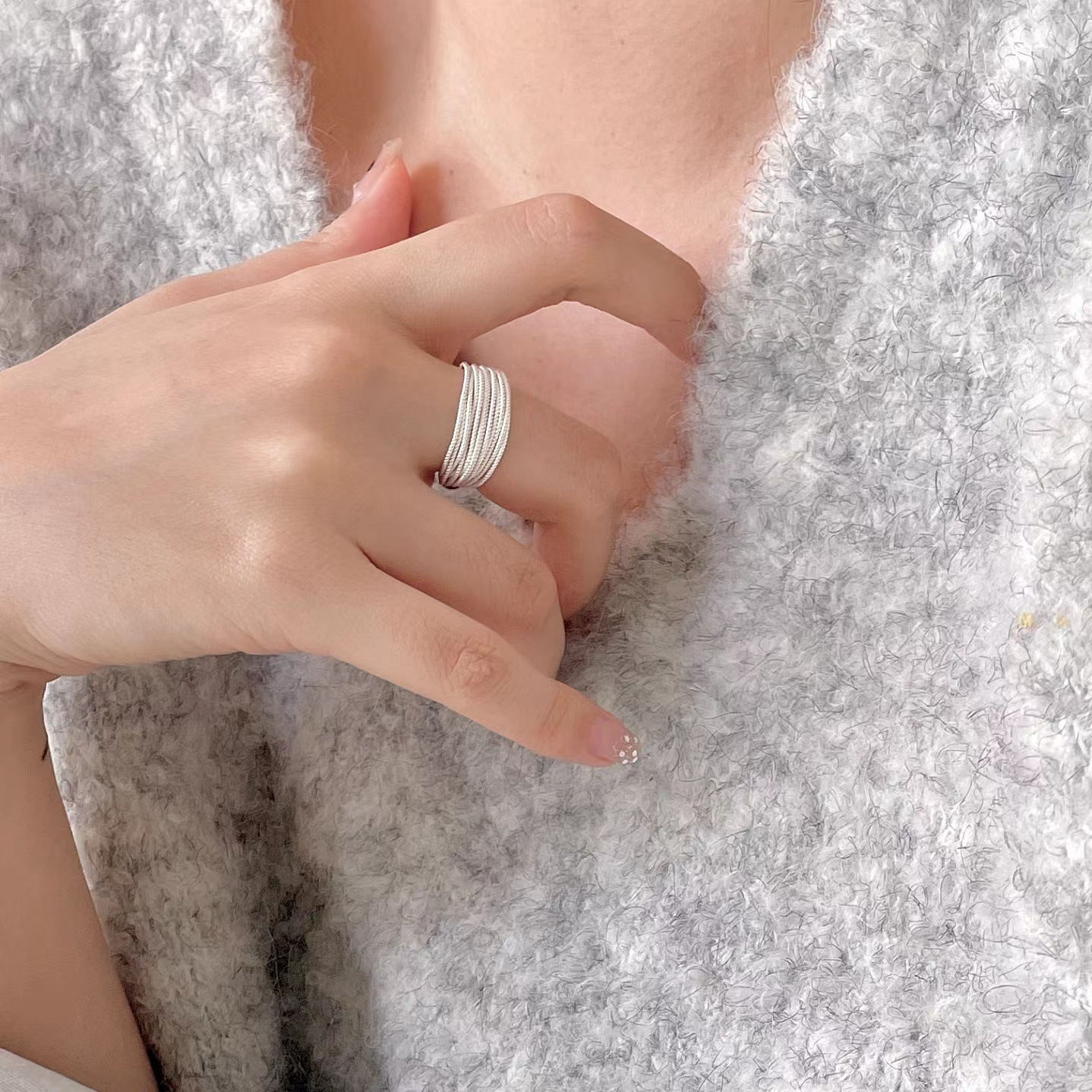92.5 Sterling Silver Stack Ring