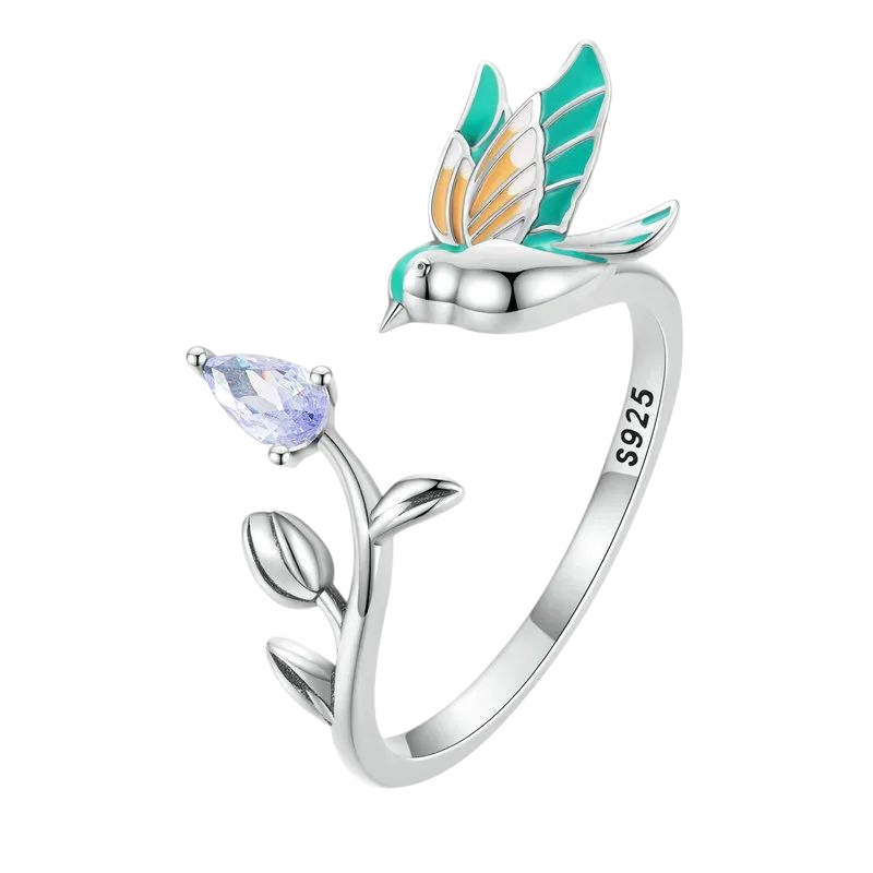 92.5 Sterling Silver Kingfisher Ring