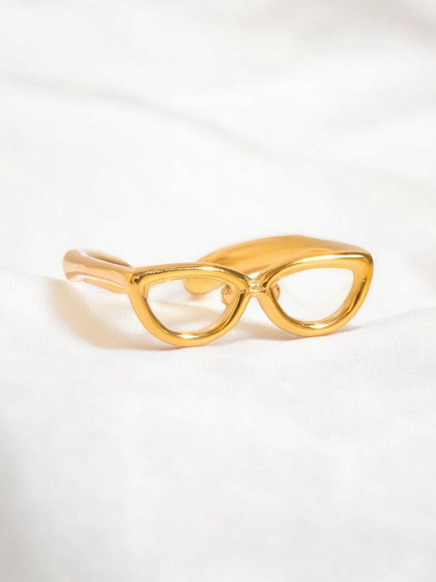 Gold Plated Adjustable Nerdy Ring