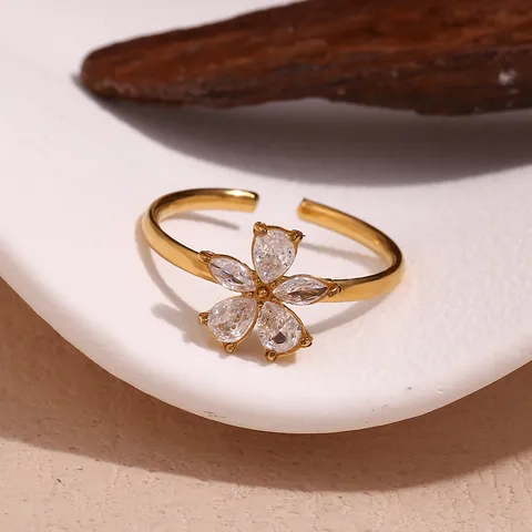 White Flower Ring