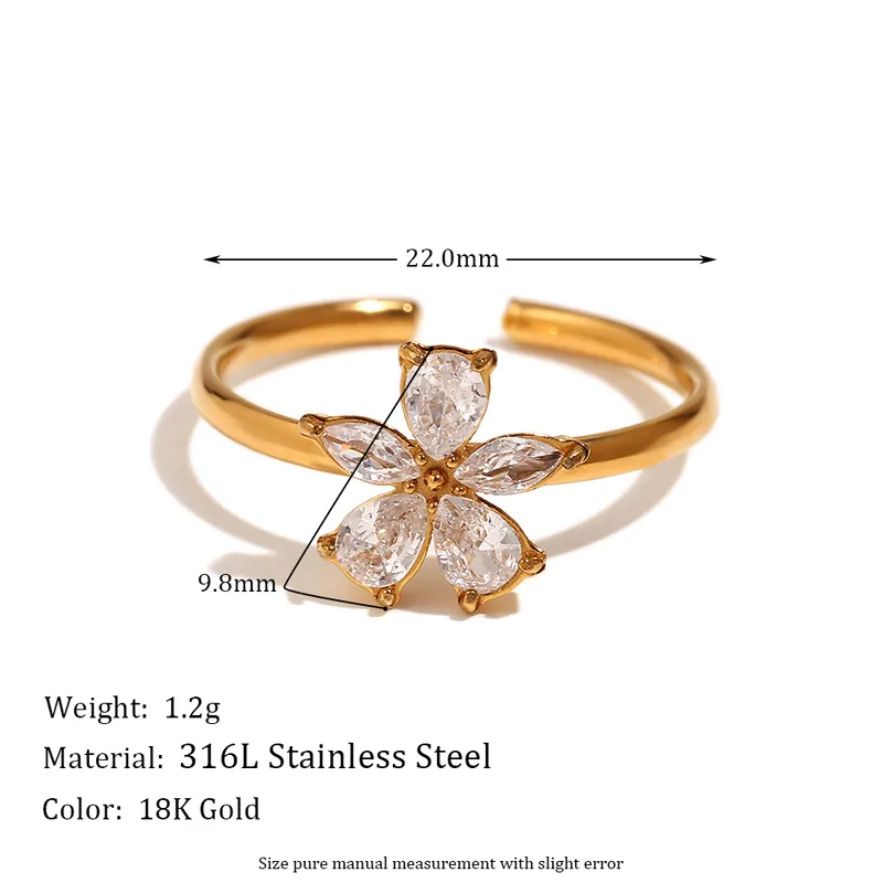 White Flower Ring