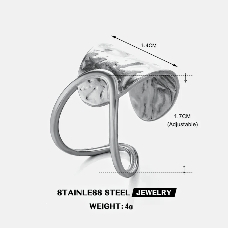 Steel Arc Ring
