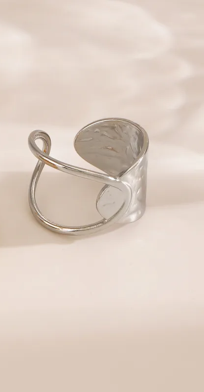 Steel Arc Ring
