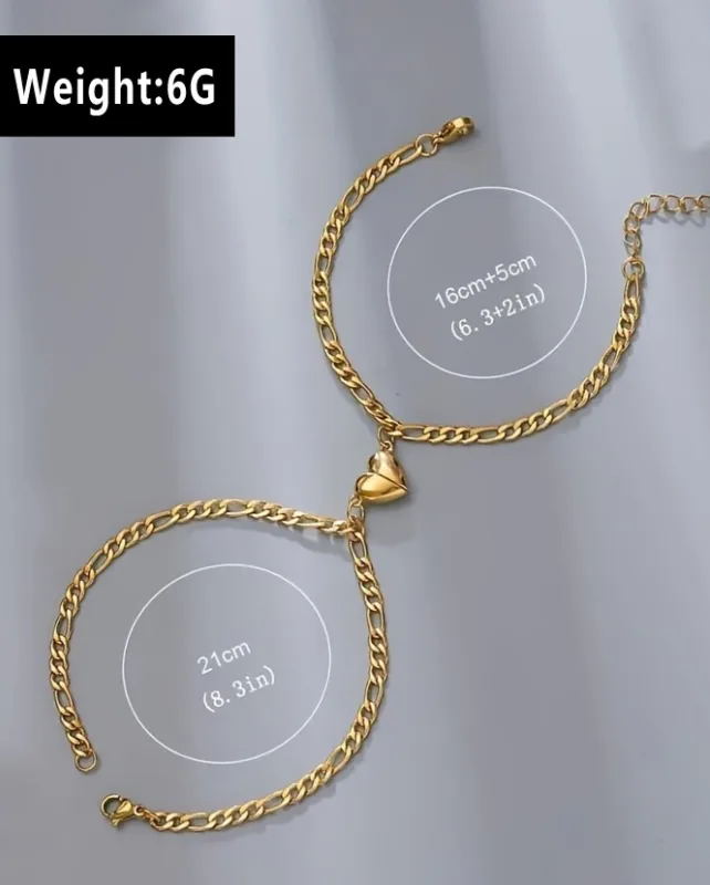 Hearts Apart Bracelets Duo