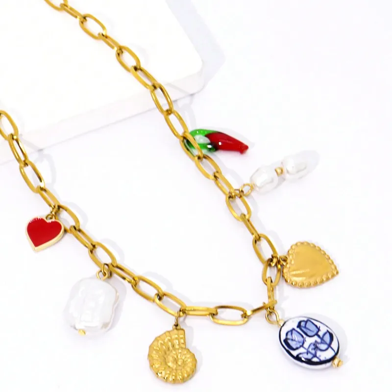 Multi Charms Necklace