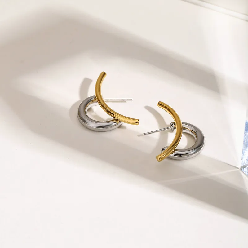 Loop Luxe Mixed Metal Earring