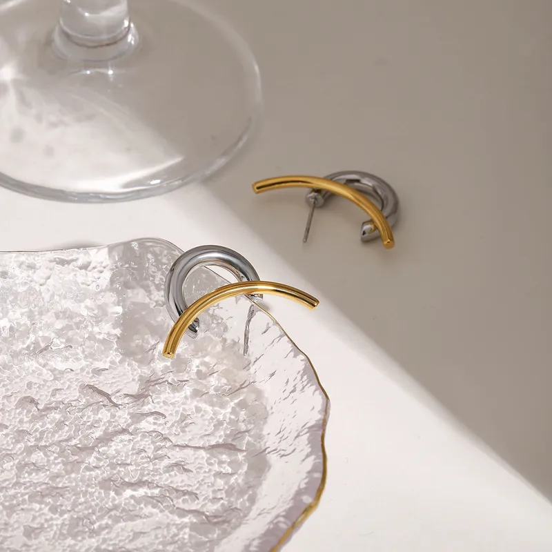 Loop Luxe Mixed Metal Earring
