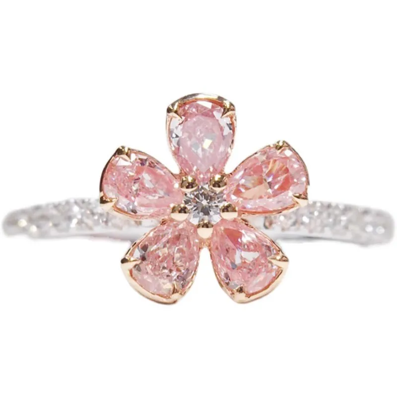 92.5 Sterling Silver Dahlia Ring