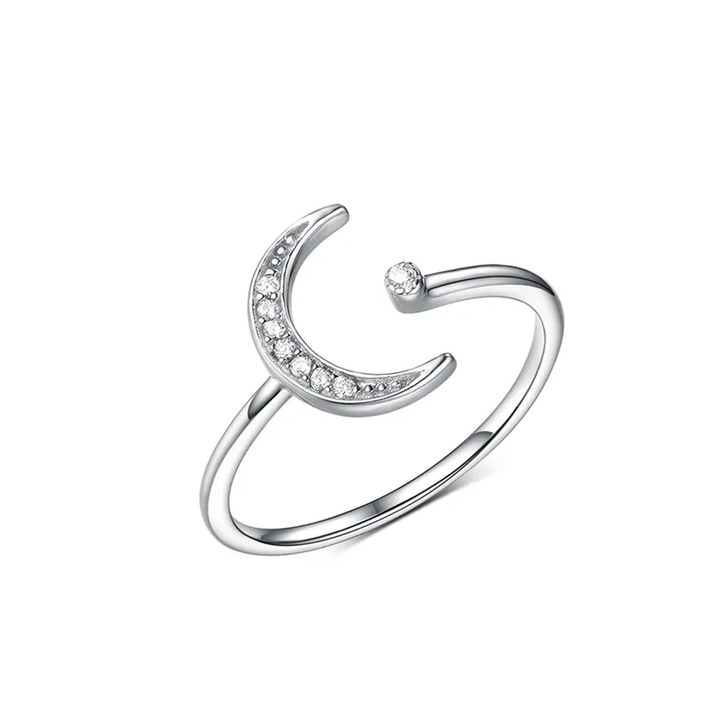 92.5 Sterling Silver Chand Sitara Ring