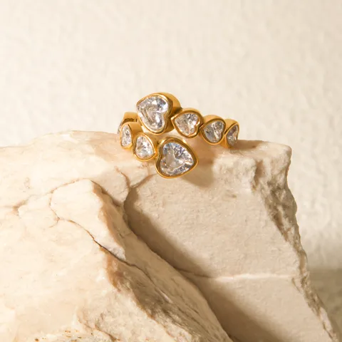 All Hearts Gold Ring