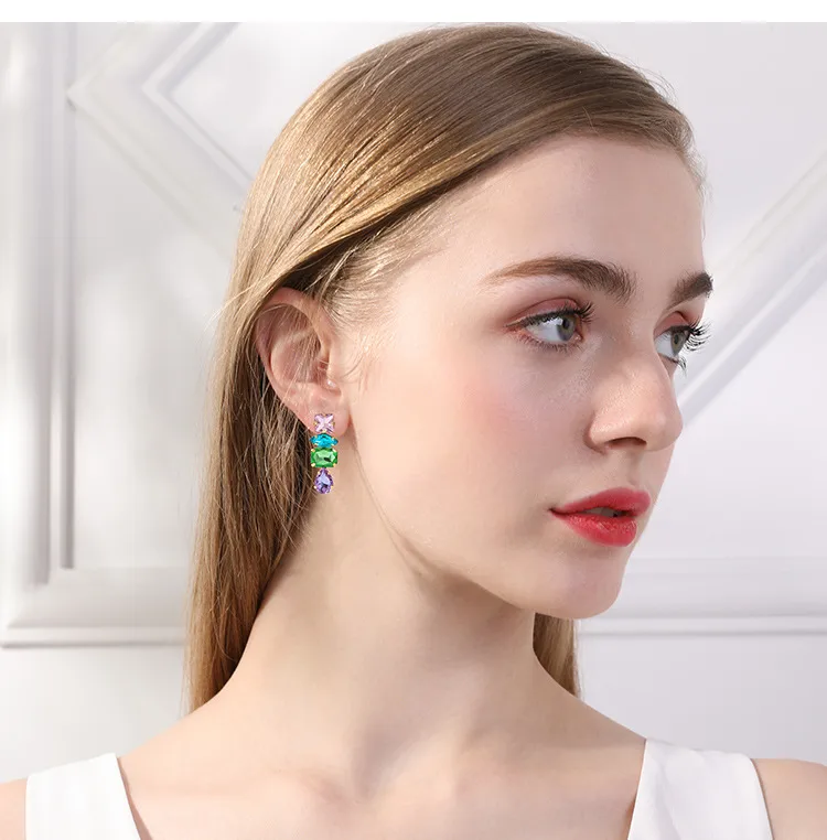 Rangbirang Crystal Earrings
