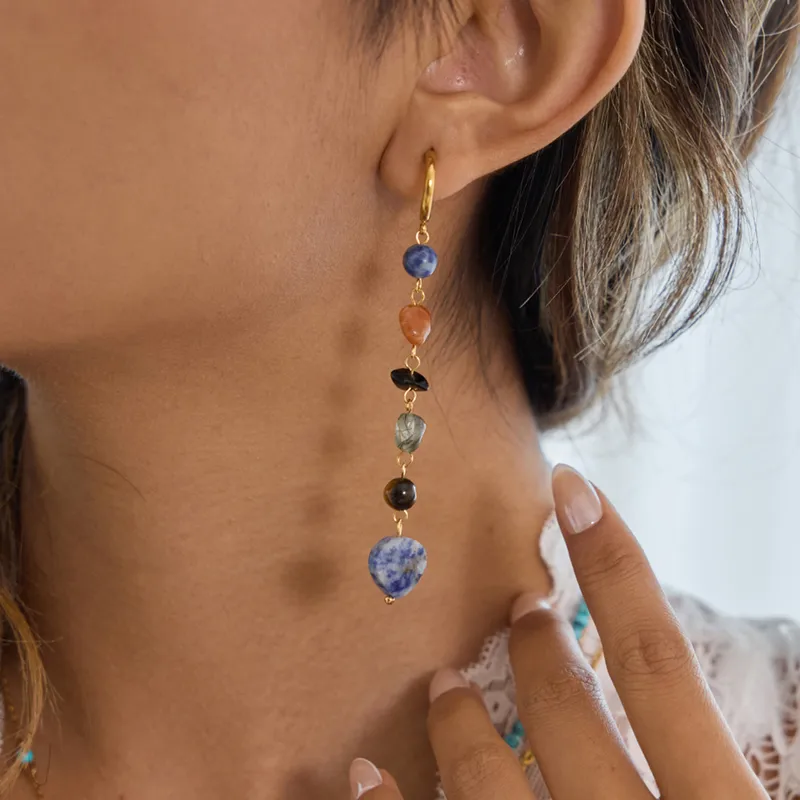 Multi- beaded Earrings