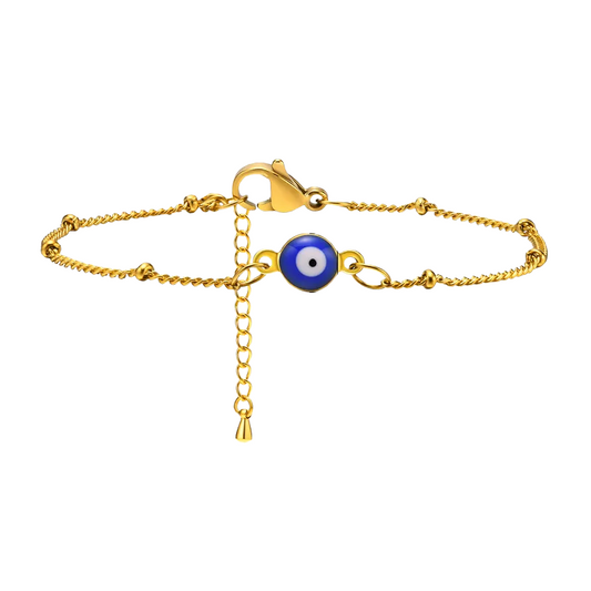 Blue Eye Gold Bracelet
