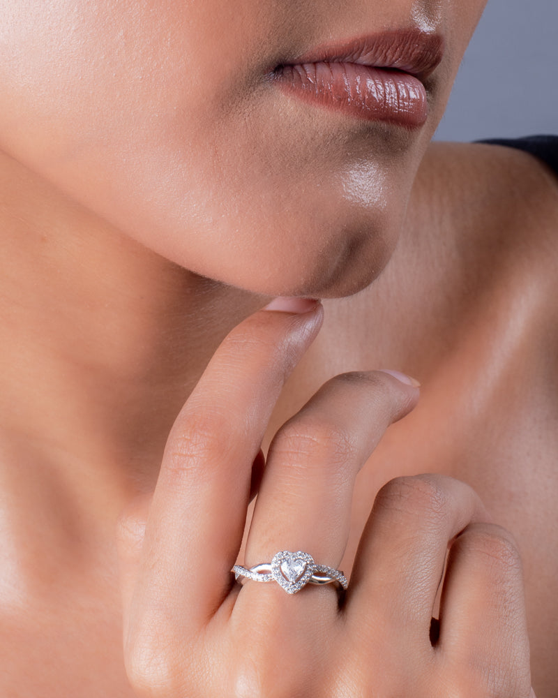 Heart Diamond Ring