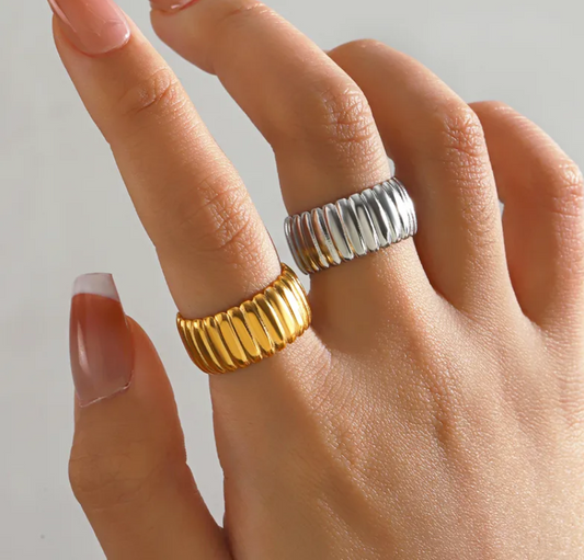 Band Ring - Gold and Silver