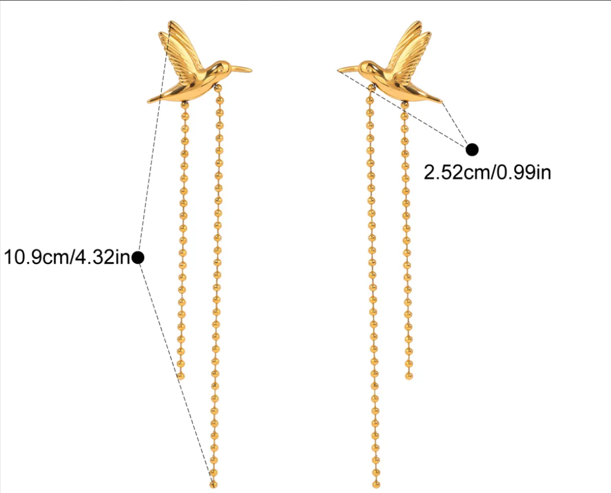Flying Bird Earrings