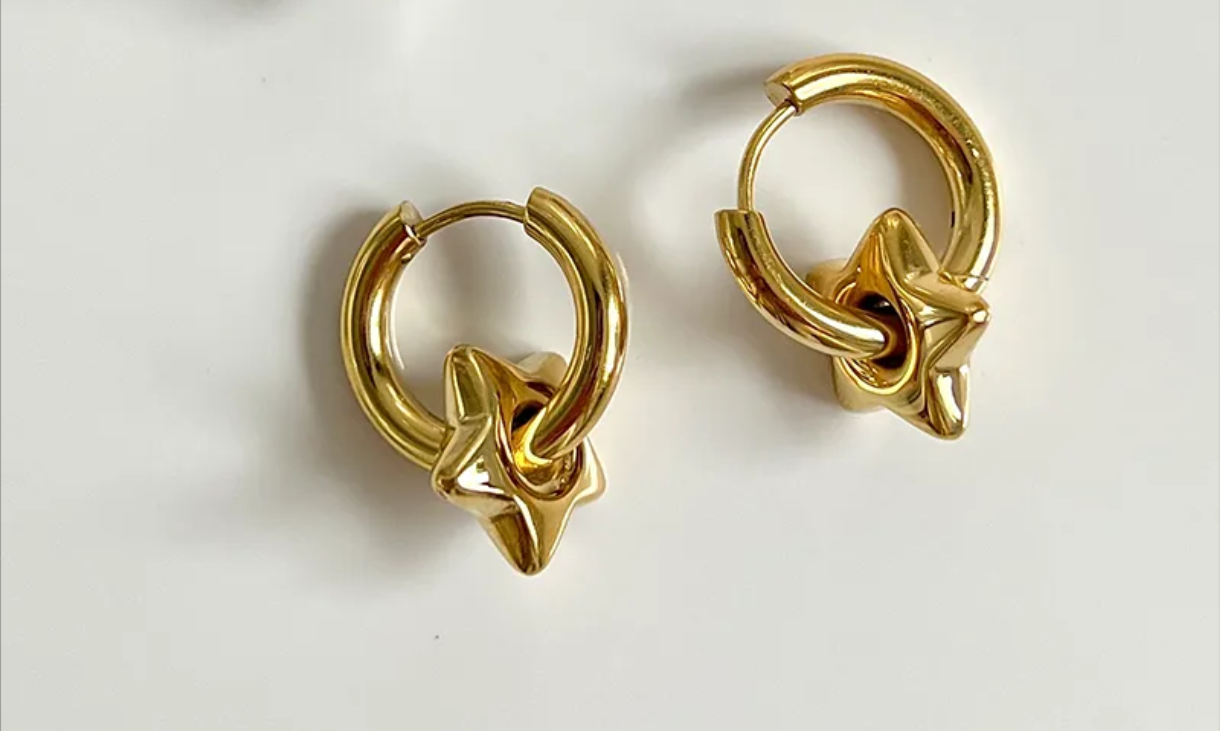 Golden Starry Earring