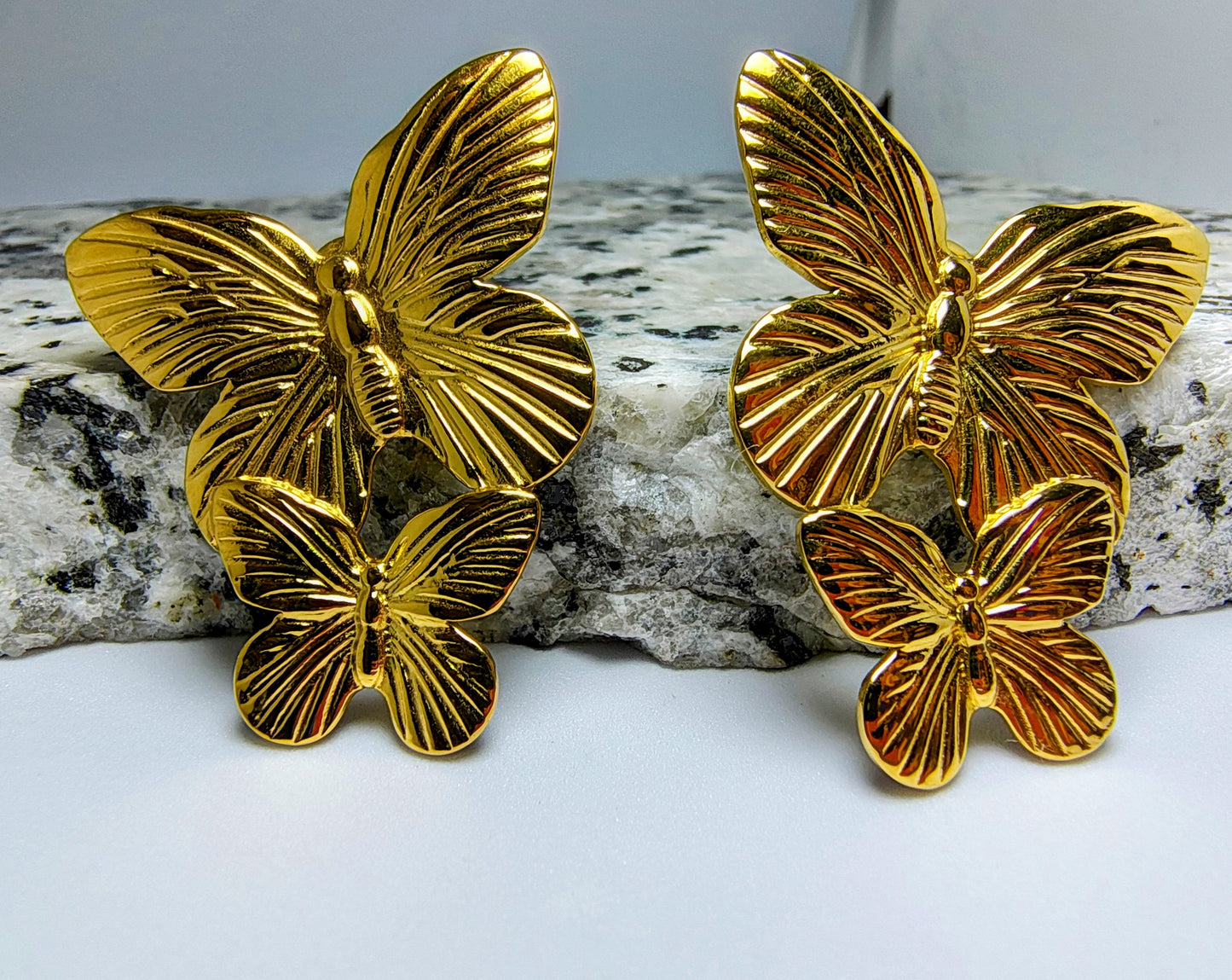 Double Butterfly Earring