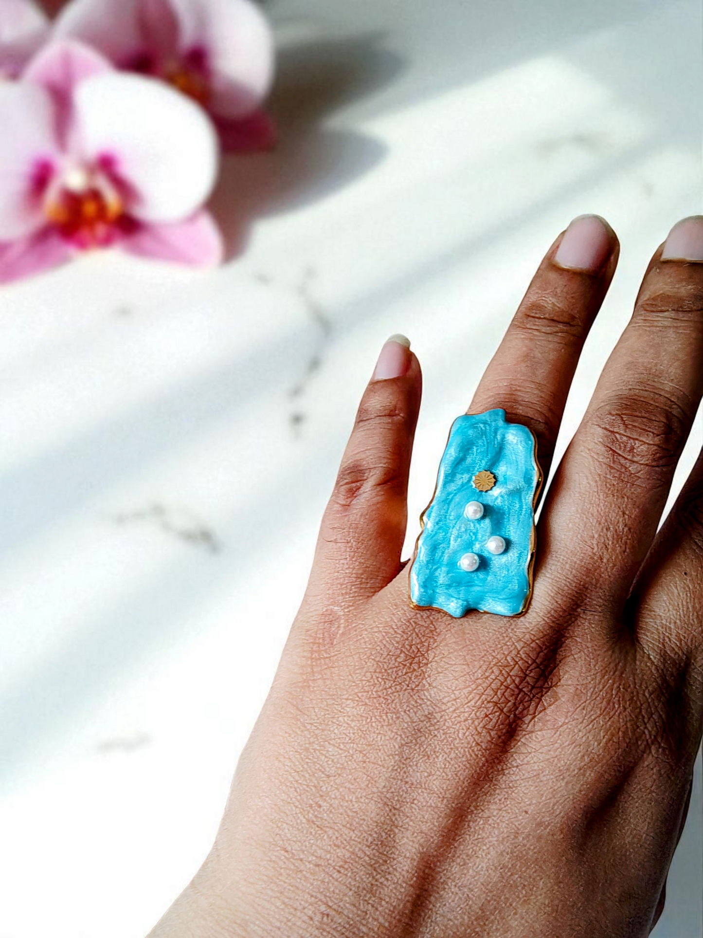 Ocean Doodle Ring