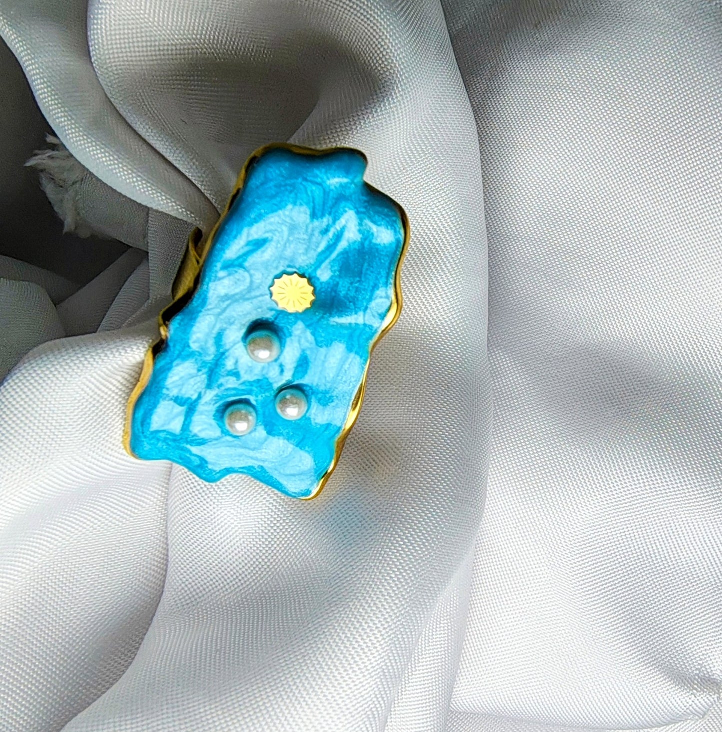 Ocean Doodle Ring