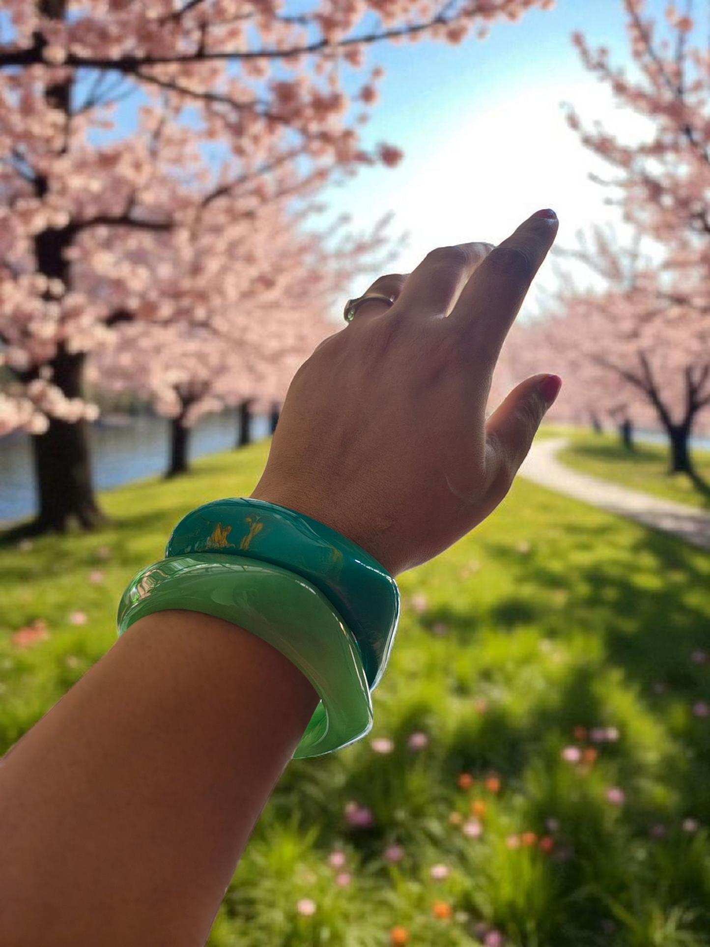 Viral Resin Bangles - Trending 5 Colours