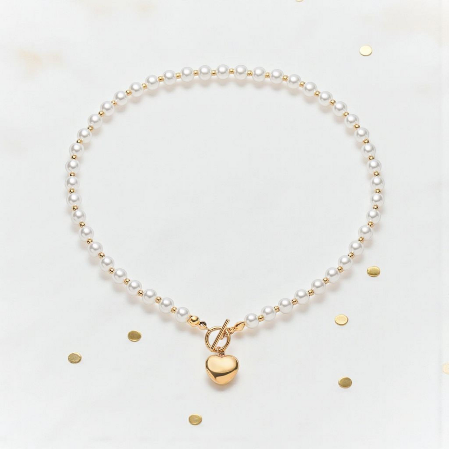 Pearl Heart Chain