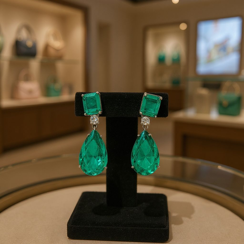 Emerald Danglers