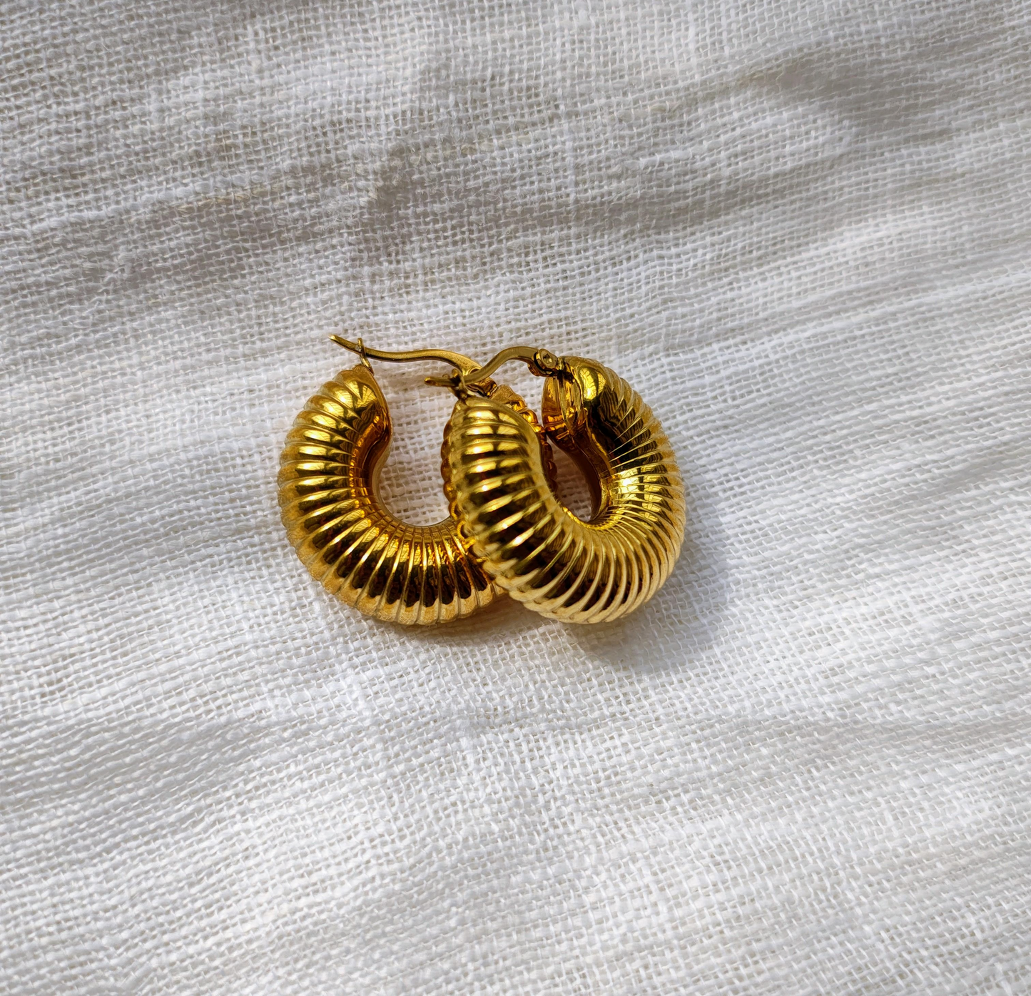 Chunky Gold Hoops