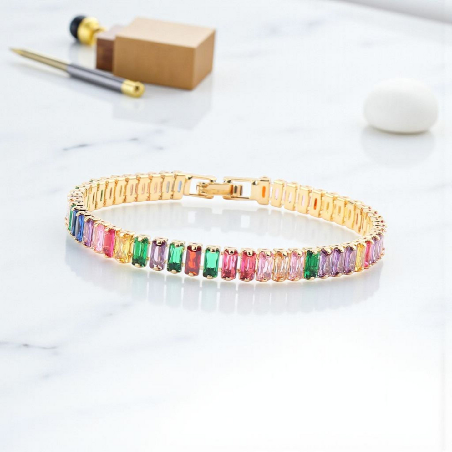 Aurora Tennis Bracelet