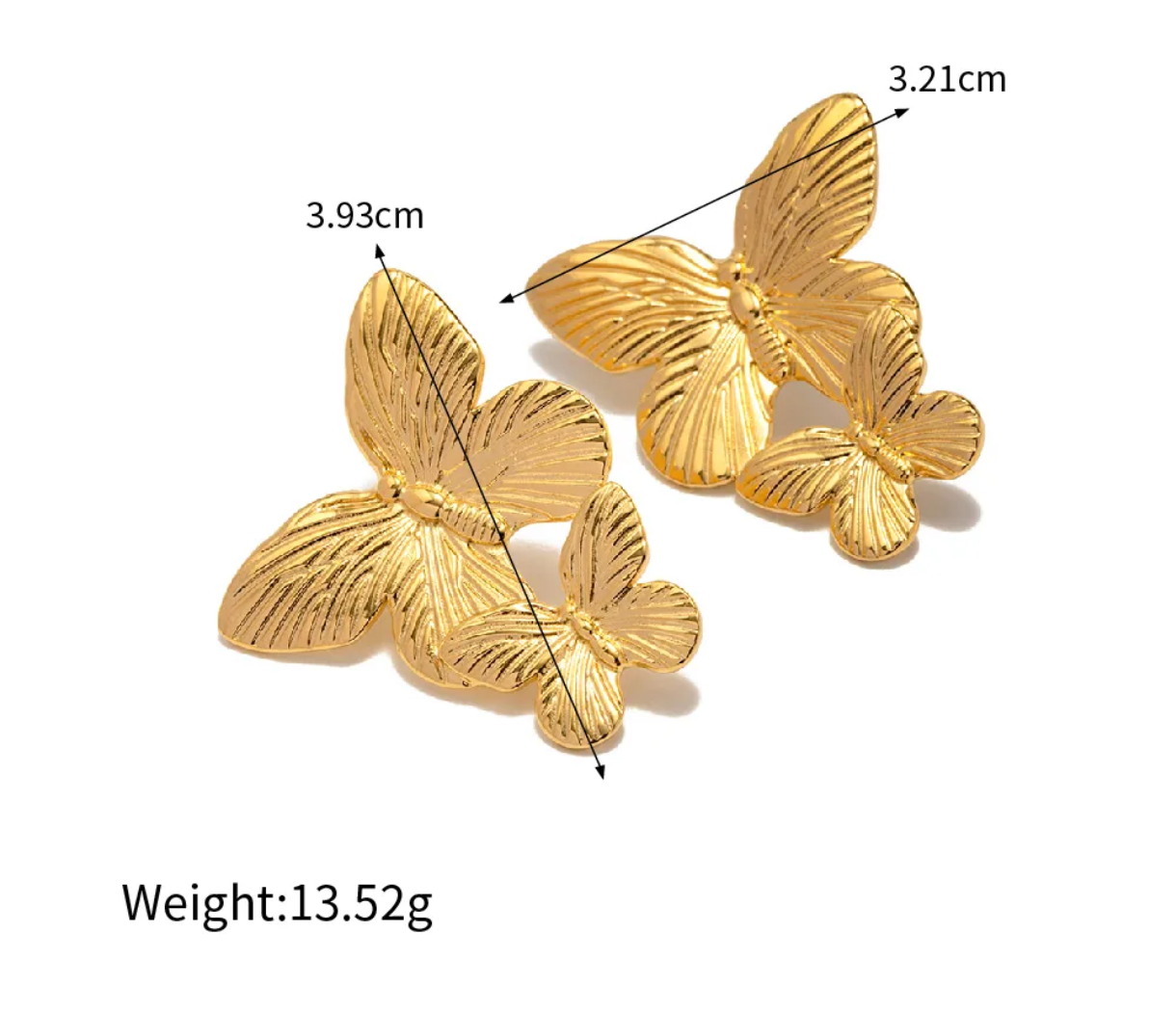 Double Butterfly Earring