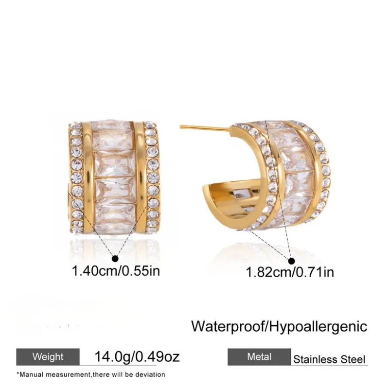 Akash Deep Huggie Hoop Earrings