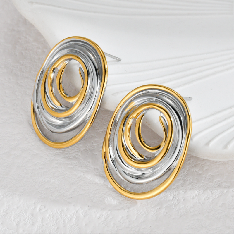 Mixed Metal Earrings