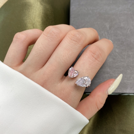 92.5 Sterling Silver Heartbeat Ring