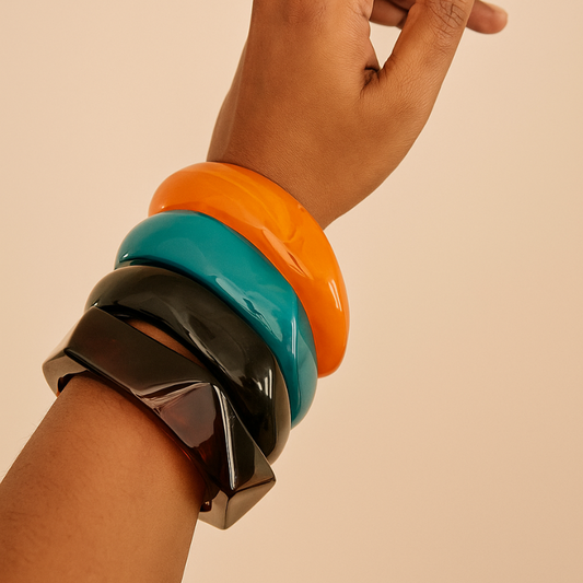 Viral Resin Bangles - Trending 5 Colours