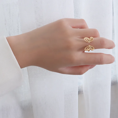 Flutter Ring - Gold and Silver