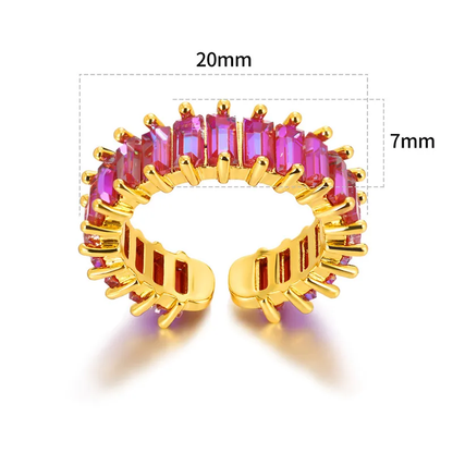 Pink Crystal Ring