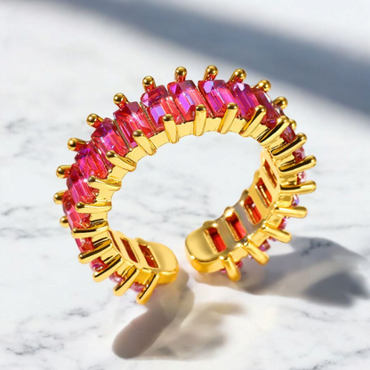 Pink Crystal Ring