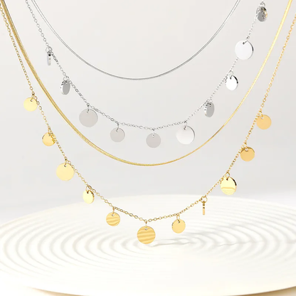 Moonlight Cascade Chain- Gold and Silver