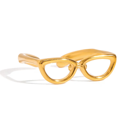 Gold Plated Adjustable Nerdy Ring