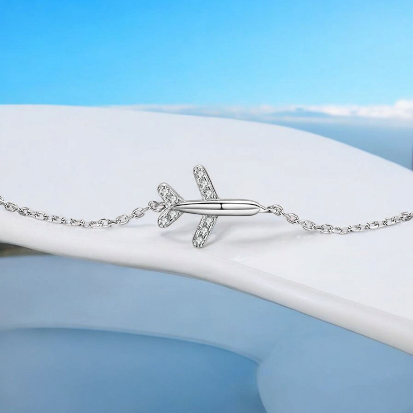 92.5 Sterling Silver Fly me Away Bracelet